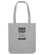 Keep calm and carry a wand Sacoșă textilă