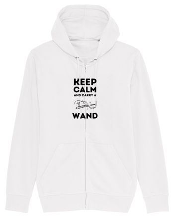 Keep calm and carry a wand White