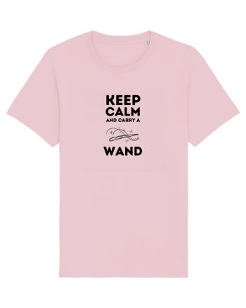 Keep calm and carry a wand Cotton Pink