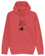 Basic Witch (negru)  Hanorac cu fermoar Unisex Connector