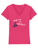 What's up my witches? Tricou mânecă scurtă guler V Damă Evoker