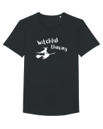 Witchful thinking (alb)  Tricou mânecă scurtă guler larg Bărbat Skater