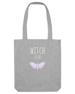 Witch Club Moth (alb)  Sacoșă textilă