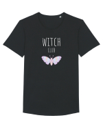Witch Club Moth (alb)  Tricou mânecă scurtă guler larg Bărbat Skater