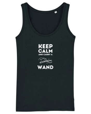 Keep calm and carry a wand (alb)  Black