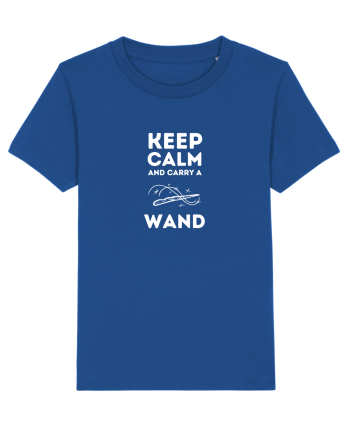 Keep calm and carry a wand (alb)  Majorelle Blue