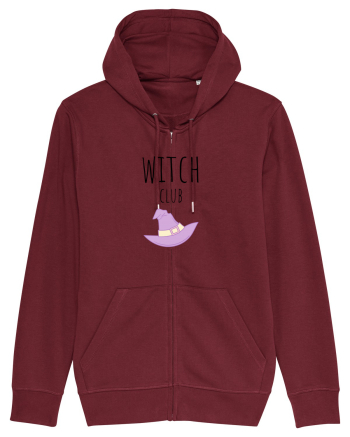 Witch Club Hat (negru)  Burgundy