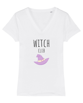 Witch Club Hat (negru)  White