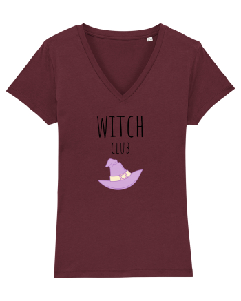 Witch Club Hat (negru)  Burgundy