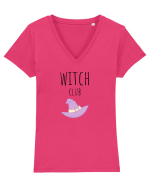 Witch Club Hat (negru)  Tricou mânecă scurtă guler V Damă Evoker