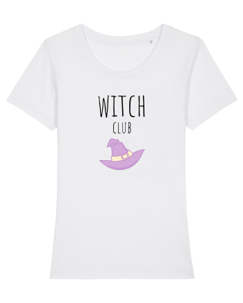 Witch Club Hat (negru)  White
