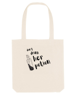 Don't drink her potion (negru) Sacoșă textilă