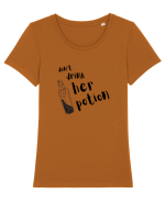 Don't drink her potion (negru) Tricou mânecă scurtă guler larg fitted Damă Expresser