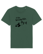 If the broom fits, fly it.  Tricou mânecă scurtă Unisex Rocker