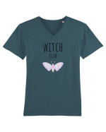 Witch Club Moth (negru)  Tricou mânecă scurtă guler V Bărbat Presenter