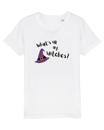 What's up my witches? (negru)  White