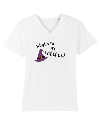 What's up my witches? (negru)  White