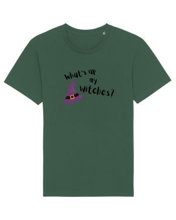 What's up my witches? (negru)  Bottle Green