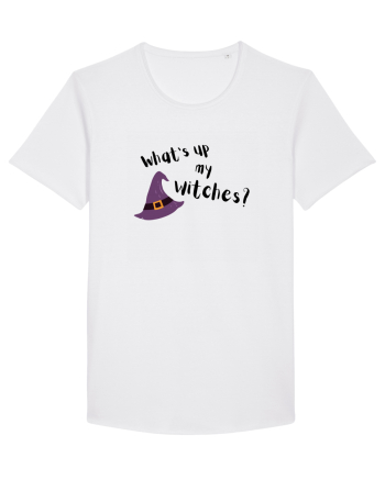 What's up my witches? (negru)  White