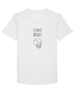 Funny Bones (oase amuzante) negru Tricou mânecă scurtă guler larg Bărbat Skater