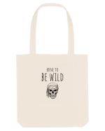 Bone to be Wild (negru)  Sacoșă textilă