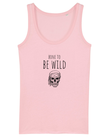 Bone to be Wild (negru)  Cotton Pink