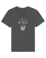 Bone to be Wild (alb)  Tricou mânecă scurtă Unisex Rocker