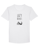 Lazy Bones (negru)  Tricou mânecă scurtă guler larg Bărbat Skater