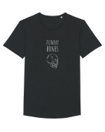 Funny Bones (alb)  Tricou mânecă scurtă guler larg Bărbat Skater
