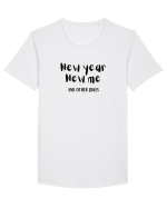 New Year, New Me and Other Jokes  Tricou mânecă scurtă guler larg Bărbat Skater
