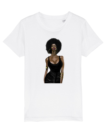 Afro Girl White