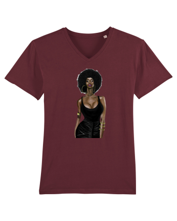 Afro Girl Burgundy