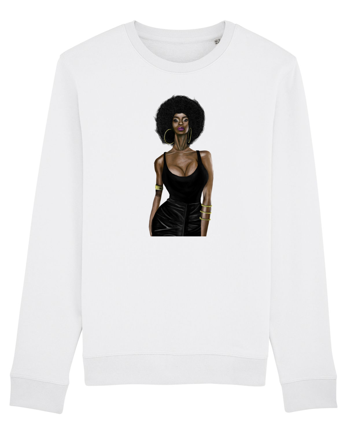 Bluză mânecă lungă Unisex Rise White