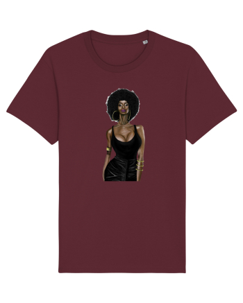 Afro Girl Burgundy