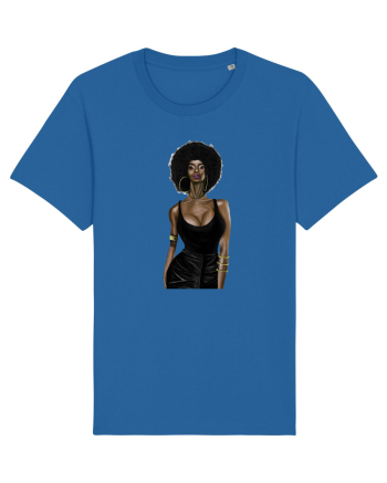 Afro Girl Royal Blue