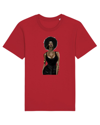 Afro Girl Red