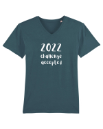 2022 Challenge Accepted Tricou mânecă scurtă guler V Bărbat Presenter