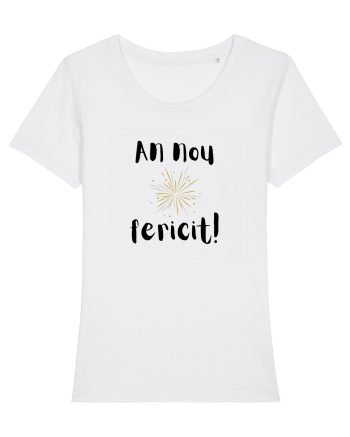 An Nou Fericit (artificii) negru White