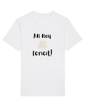 An Nou Fericit (artificii) negru White