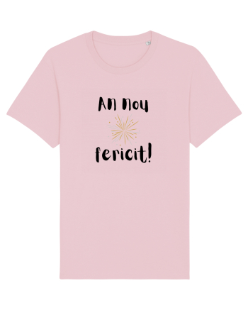An Nou Fericit (artificii) negru Cotton Pink