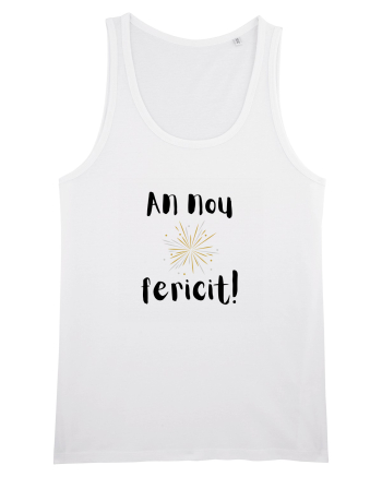 An Nou Fericit (artificii) negru White