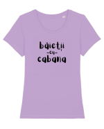 Băieții cu Cabana (negru)  Tricou mânecă scurtă guler larg fitted Damă Expresser