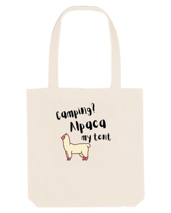 Camping? Alpaca my tent (negru)  Natural