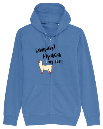 Camping? Alpaca my tent (negru)  Bright Blue