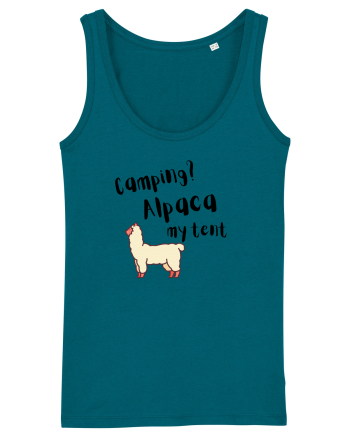 Camping? Alpaca my tent (negru)  Ocean Depth