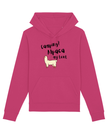 Camping? Alpaca my tent (negru)  Raspberry