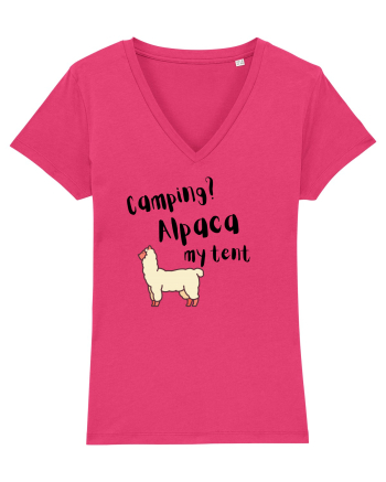 Camping? Alpaca my tent (negru)  Raspberry