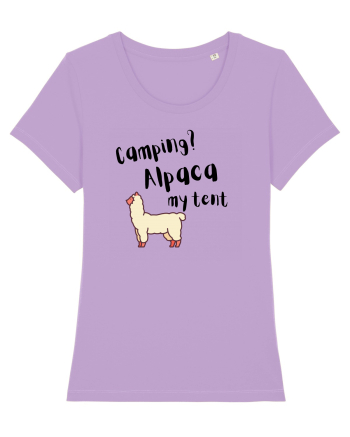 Camping? Alpaca my tent (negru)  Lavender Dawn