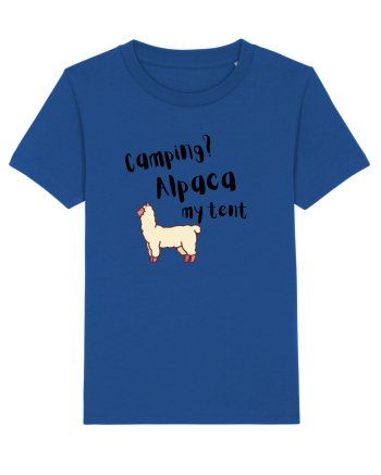 Camping? Alpaca my tent (negru)  Majorelle Blue