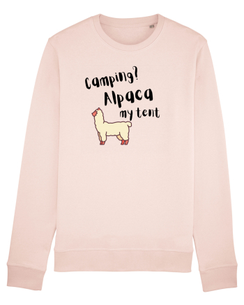 Camping? Alpaca my tent (negru)  Candy Pink